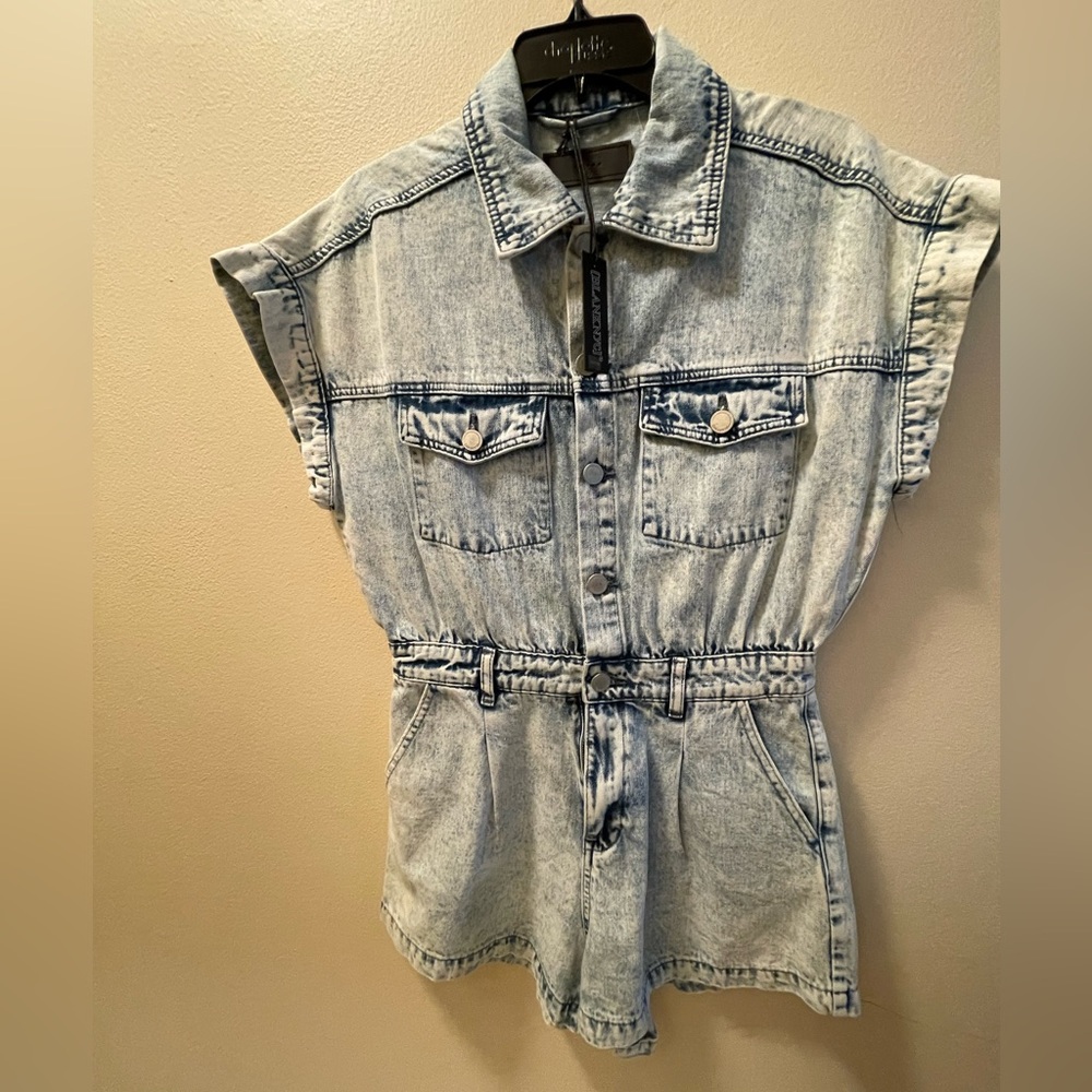 Denim romper - Picture 4 of 8